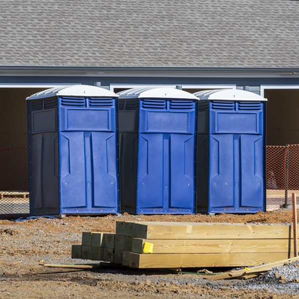 what is the maximum capacity for a single portable toilet in Georges